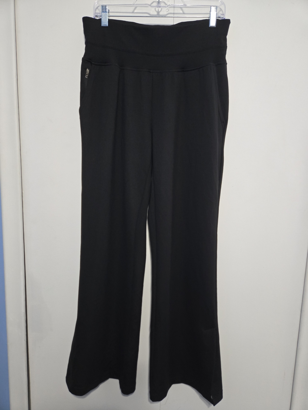Te Verde Black Wide Leg Yoga Lounge Pants Women’s Large Stretch